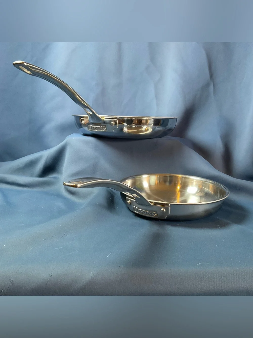 Viking 3-Ply Stainless Steel Frying Pans Skillet Lot 8” & 10” Induction